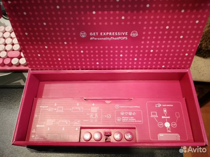 Клавиатура logitech POP keys pink