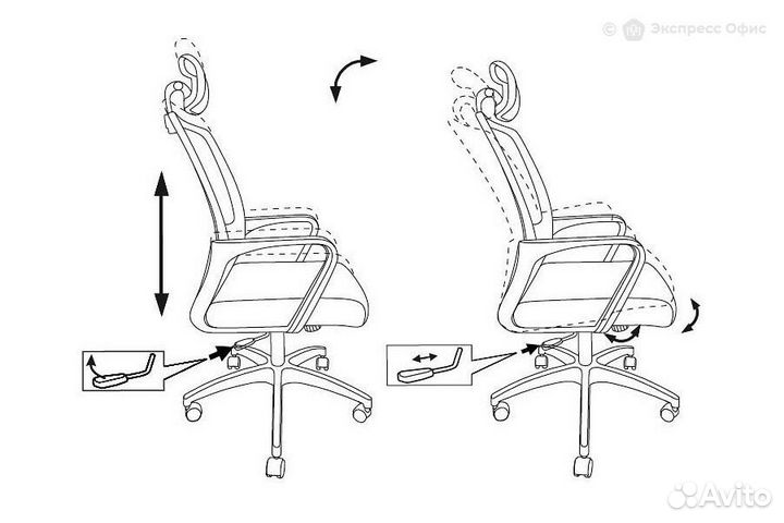 Кресло офисное Бюрократ MC-201-H/TW-11