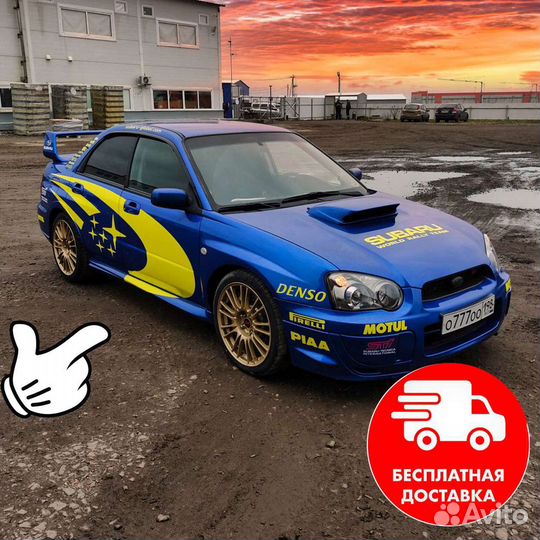 Полный комплект наклеек Subaru Impreza WRX STI