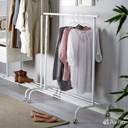Вешалка напольная IKEA ригга новая белый