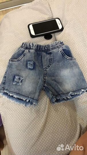 Шорты джинсовые для девочки 98 104