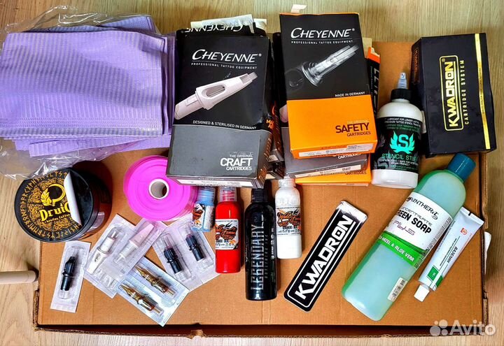 Тату набор-машинка Cheyenne+блок Critical+расходн