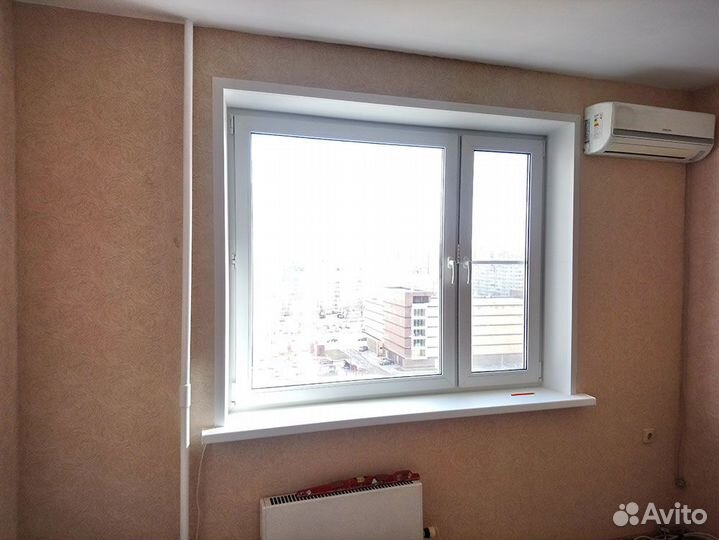 Двухстворчатое пластиковое окно на заказ