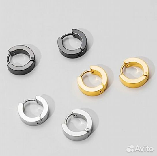 Серьги из медицинской стали