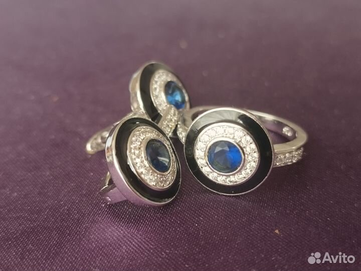 Серьги с цирконами