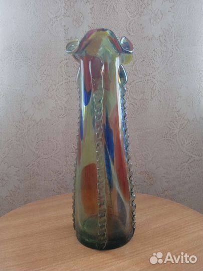 Ваза цветное стекло СССР