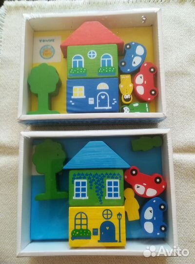 Детский конструктор из дерева 