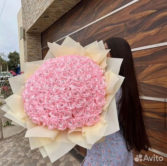 Букет из атласных лент