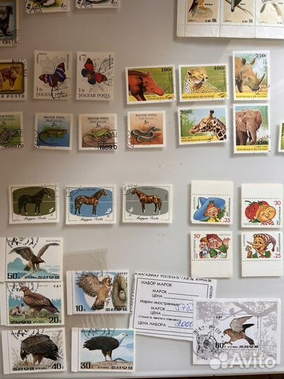 Марки СССР, корея, РФ, сомали, венгрия, судан