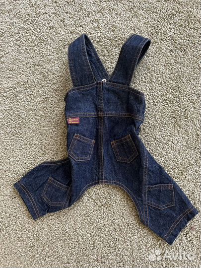 Джинсовый костюм для собак