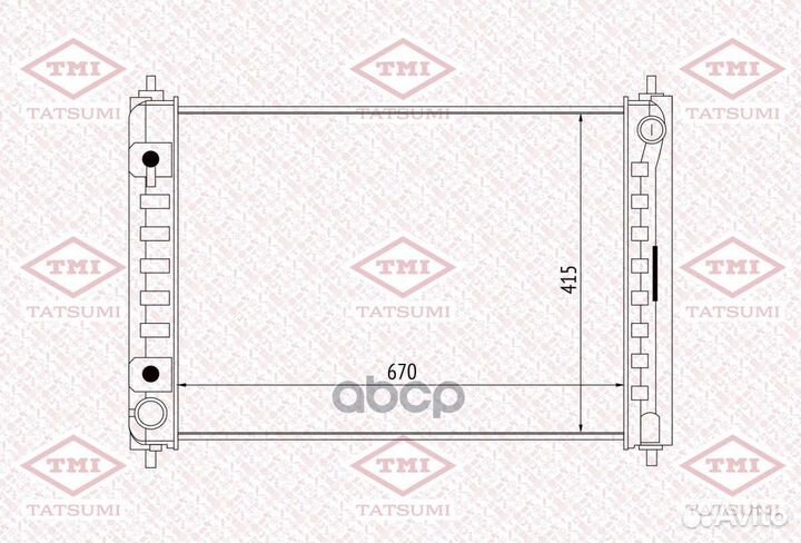 Радиатор системы охлаждения TGA1064 tatsumi