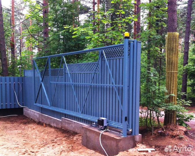 Откатные ворота под ключ