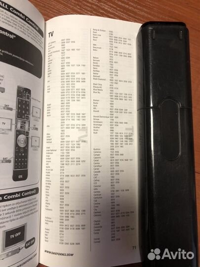 Пульт ду универсальный One For All