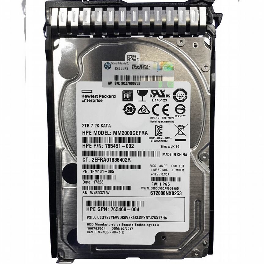 [765869-001] Жесткий Диск Hp 2tb Sata3 2,5" Hdd 765869-001