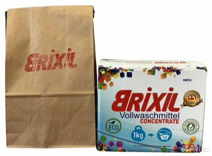 Стиральный порошок Brixil(Европа) 1 кг-50 стирок