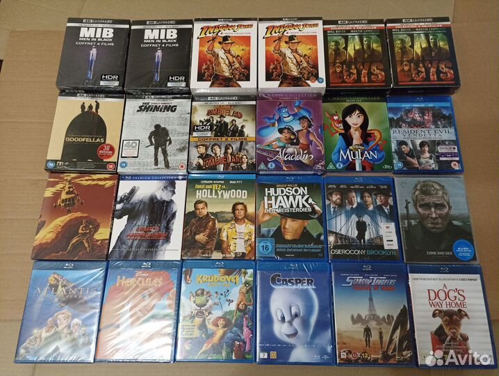 Продажа блюрей и 4к дисков