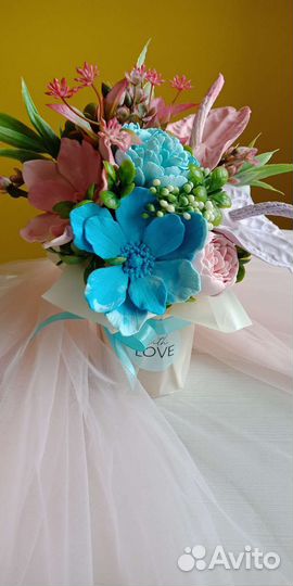 Букет цветов из мыла