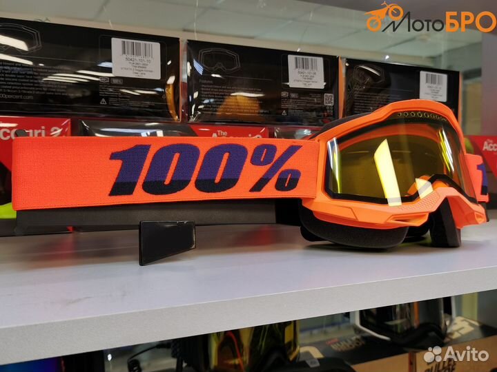 Очки 100 Accuri 2 Snowmobile Goggle Neon Orange