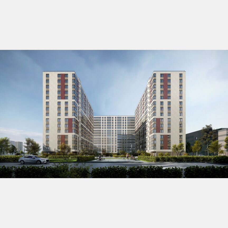 1-к. квартира, 38 м², 2/16 эт.