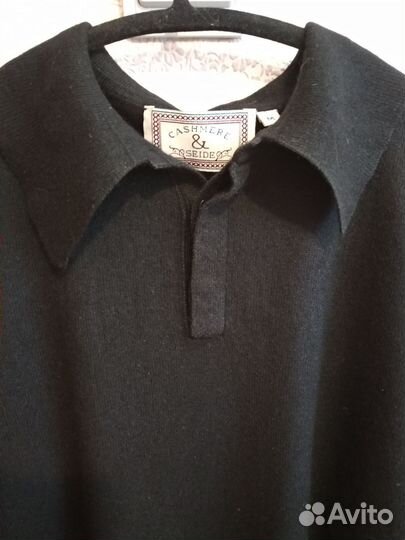 Джемпер Поло 55% шёлк 45% кашемир размер 46 48 50