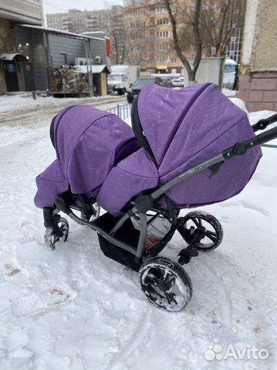 Коляска для двойни bebetto 42