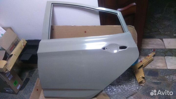 Дверь задняя левая hyundai solaris