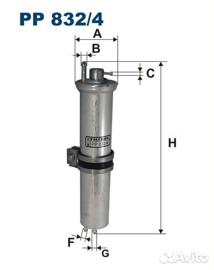 Фильтр топливный BMW E65 735i/745i 01
