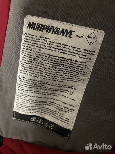 Murphy nye Мужская зимняя куртка Gore-Tex