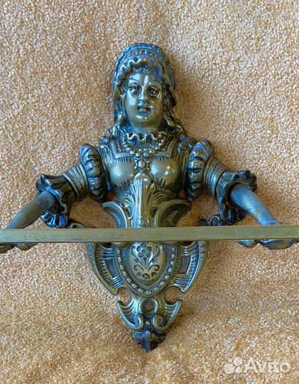 Держатель для полотенец бронза латунь винтаж Европ