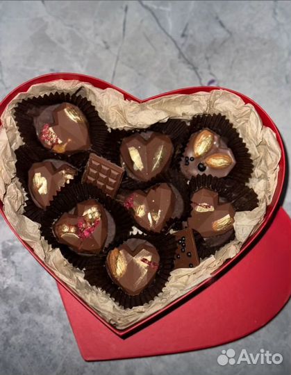 Клубника в шоколаде набор бокс сердце