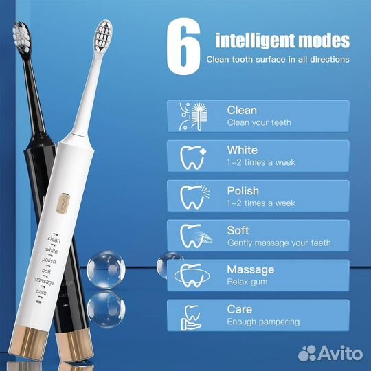 Электрическая зубная щетка 2шт