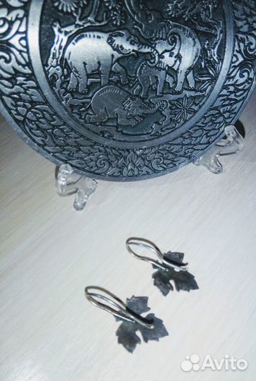 Серьги серебро