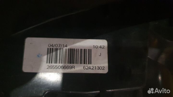 Фонарь задний правый Sandero 2014