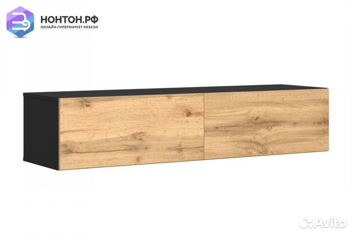 Тв-тумба someroчерный / дуб вотан