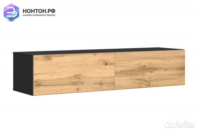 Тв-тумба someroчерный / дуб вотан