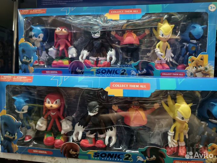 Детский игровой набор Соник и его друзья 6 шт
