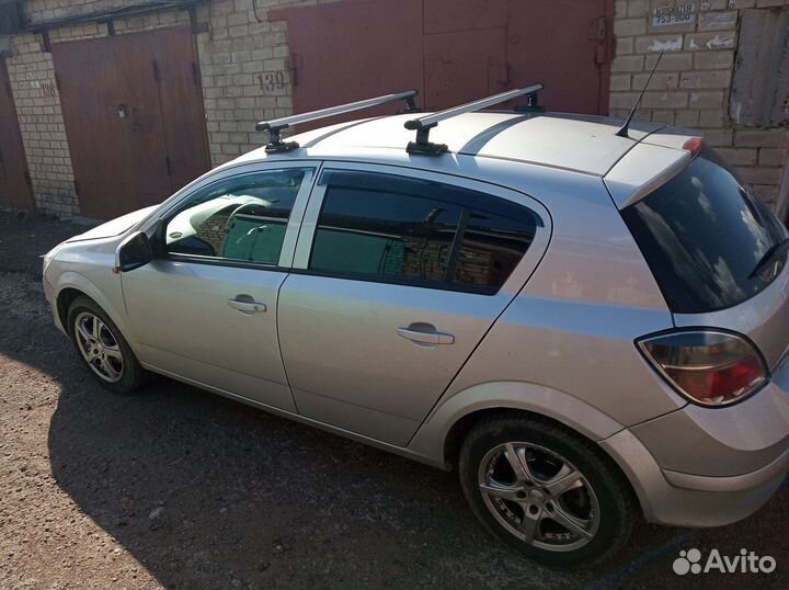 Багажник на крышу Opel Astra H аэро поперечины