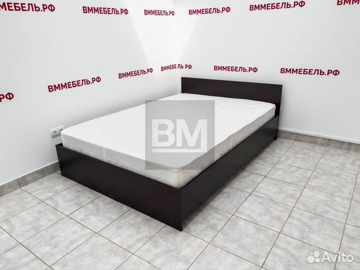 Кровать двуспальная 140х200 венге