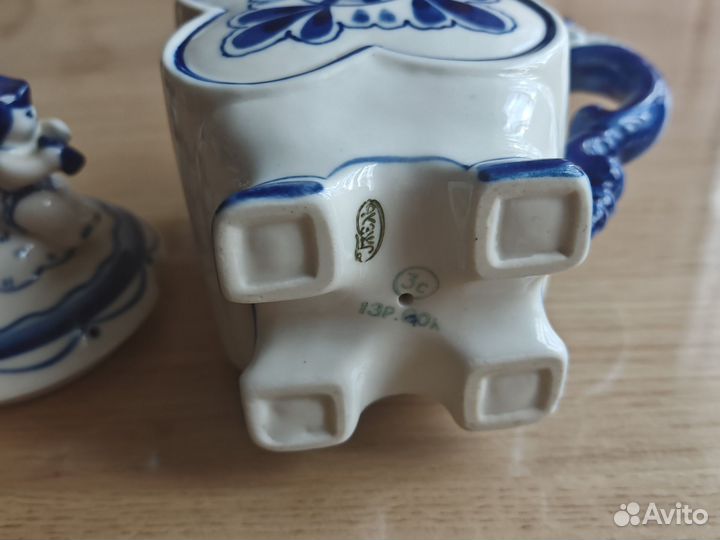 Сахарница гжель