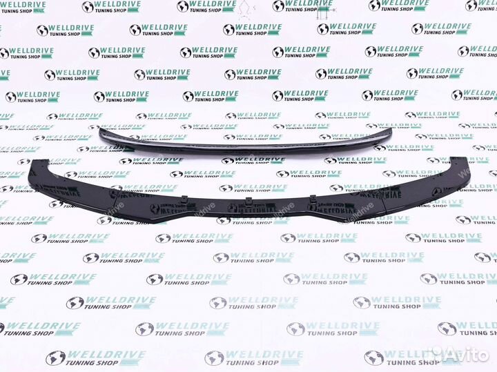 Губа передняя и спойлер BMW 3 F30 F31 без М пакета