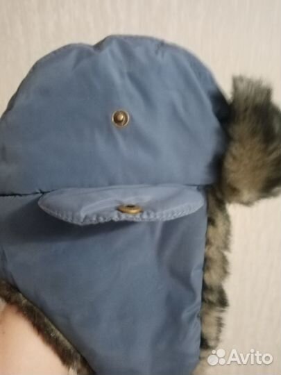 Шапка детская зимняя с трех до 7 лет, регулируется