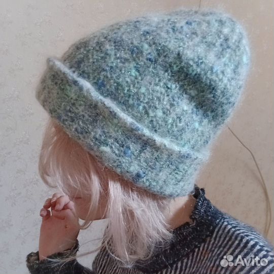 Шапка шерсть мохер