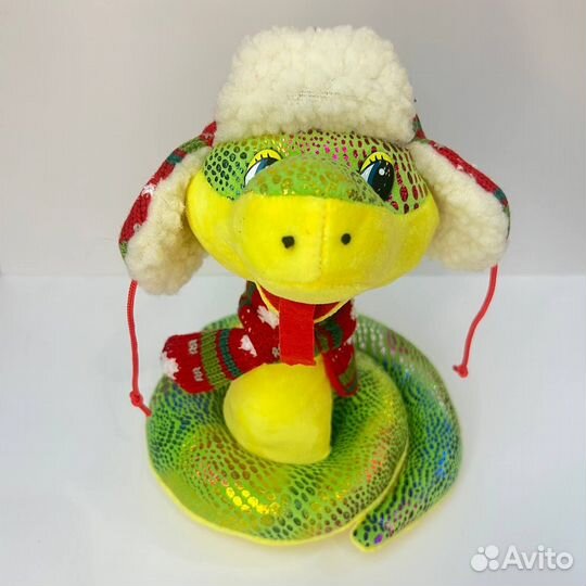 Мягкая игрушка змея прикольная символ года 2025