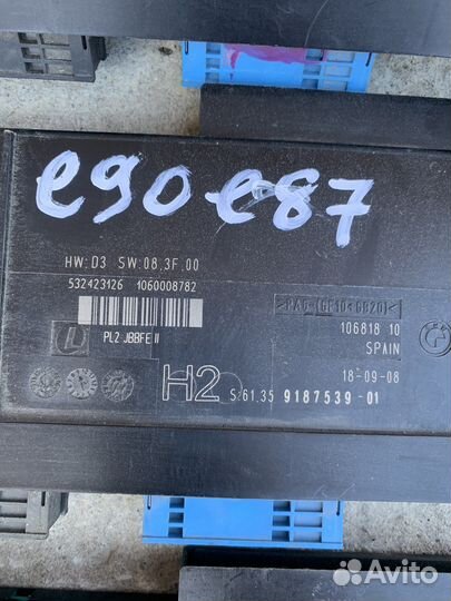 Блок комфорта jbbfe бмв е90,е87