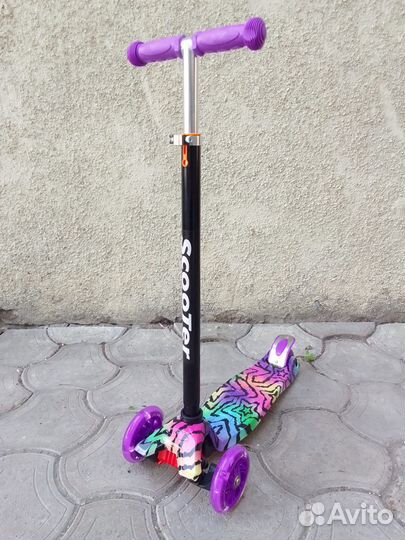 Самокат 3х колесный