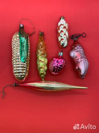 Елочные игрушки СССР, комплект