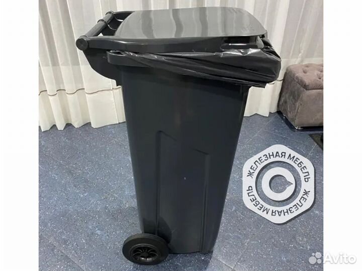 Мусорный бак контейнер на колёсах 120л. MKT
