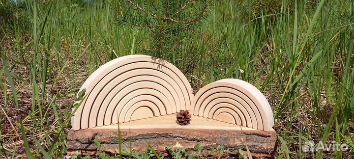 Деревянная радуга 16 см