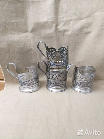 Подстаканники серебро СССР