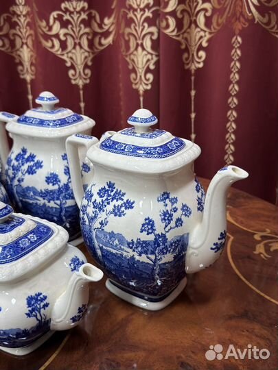 Чайник кофейник villeroy boch rusticana синяя